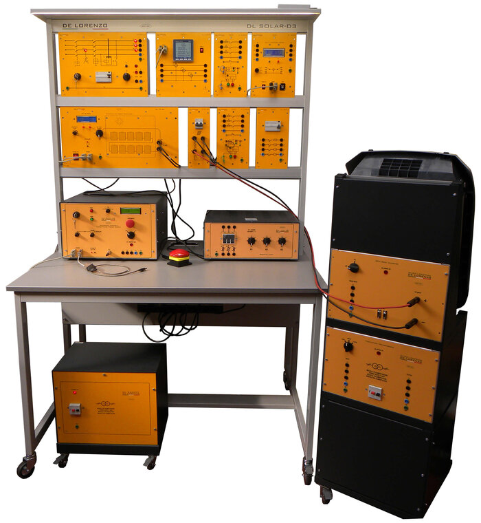 Solar Power Plant training equipment, produced by De Lorenzo